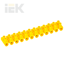Зажим винтовой ЗВИ-10 н/г 2,5-6мм2 (2шт/блистер) желтые IEK
