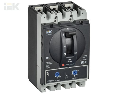 AR-MCCB-3D-150-0160A-ATUC | ARMAT Автоматический выключатель в литом корпусе 3P типоразмер D 150кА 160А расцепитель термомагнитный регулируемый | IEK