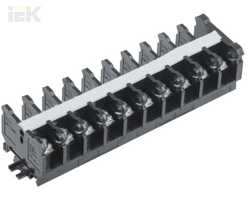 YZN43-10-010-K02 | Блок зажимов наборный БЗН TK-060 10мм2 60А на DIN-рейку 10 пар | IEK