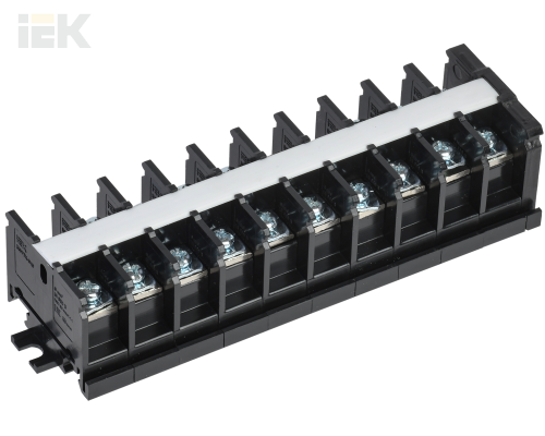 YZN43-10-006-K02 | Блок зажимов наборный БЗН TK-040 6мм2 40А на DIN-рейку 10 пар | IEK