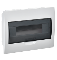 Корпус пластиковый ЩРВ-П-12 черная прозрачная дверь IP41 GENERICA