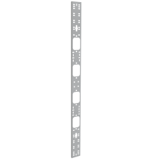 ITK Органайзер кабельный вертикальный 75х12мм 24U серый