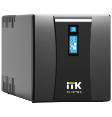 ITK ELECTRA ET ИБП Линейно-интерактивный 1,2кВА/720Вт однофазный с LCD дисплеем с АКБ 2х7AH USB порт розетки Schuko