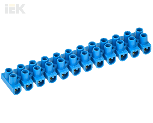 UZV6-003-04-2 | Зажим винтовой ЗВИ-3 н/г 1,0-2,5мм2 (2шт/блистер) синие | IEK