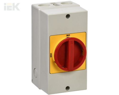 BCS33-010-1 | Переключатель кулачковый ПКП10-13/К 10А откл-вкл 3Р/400В IP54 | IEK