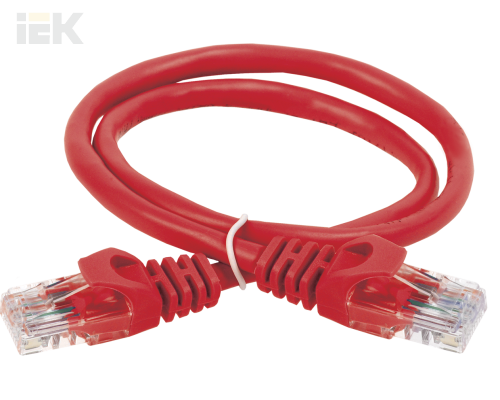 PC04-C5EU-05M | ITK Коммутационный шнур (патч-корд), кат.5Е UTP, 0,5м, красный |