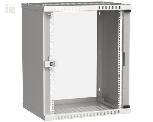 LWE3-15U64-GF | ITK Шкаф LINEA WE 15U 600x450мм дверь стекло серый |