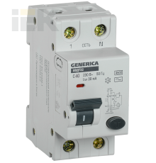 Автоматический выключатель дифференциального тока АВДТ32 C40 GENERICA