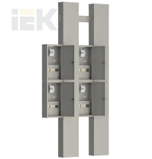 Устройство этажное распределительное УЭРМ-41 на четыре квартиры с однофазным вводом с характеристикой C в каждую квартиру IEK