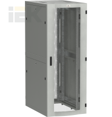 ITK LINEA S Шкаф серверный 19 42U 800х1000мм передняя дверь двухстворчатая перфорированная задняя дверь перфорированная серый RAL 7035