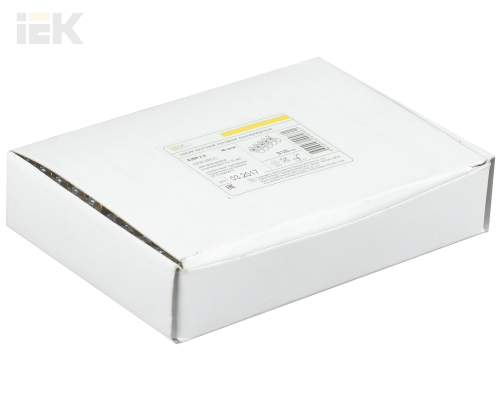 UZVK-025-5 | Зажим винтовой концевой изолированный КЗВИ 2,5мм2 (5x1) | IEK