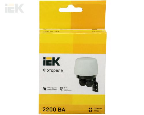 LFR20-603-2200-K01 | Фотореле ФР-603 2200ВА IP66 белый | IEK