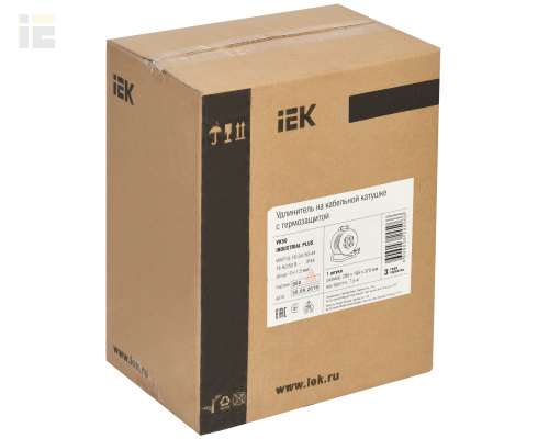 WKP16-16-04-50-44 | Катушка УК50 на мет. с термозащитой 4 места 2P+PE/50м КГ 3х1,5мм2 IP44 PROFESSIONAL | IEK