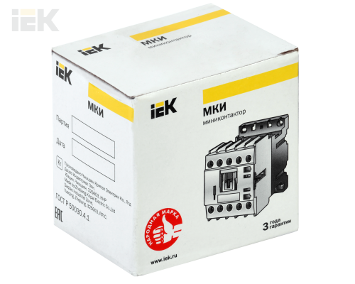 KMM11-012-400-01 | Миниконтактор МКИ-11211 12А 400В/АС3 1Н3 | IEK