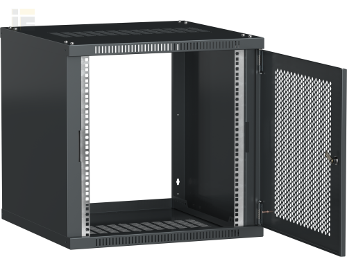 LWE5-09U66-PF | ITK Шкаф LINEA WE 9U 600х600мм дверь перфорированная черный |