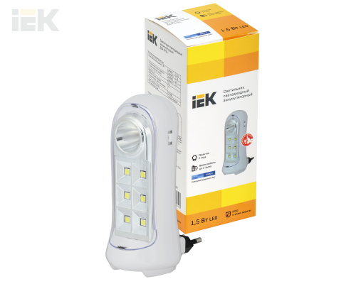 LDBA0-3924-07-K01 | Светильник светодиодный аккумуляторный ДБА 3924 3ч 1,5Вт | IEK