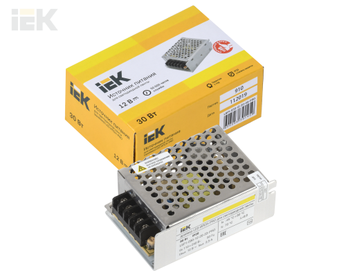 LSP1-030-12-20-33-PRO | Драйвер LED ИПСН-PRO 30Вт 12В блок-клеммы IP20 | IEK