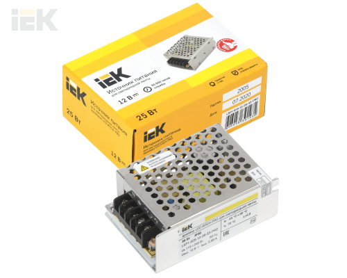 LSP1-025-12-20-33-PRO | Драйвер LED ИПСН-PRO 25Вт 12В блок-клеммы IP20 | IEK